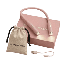 Pack Lampe Tour de cou Rose + Pochette - Ma Lampe de Lecture