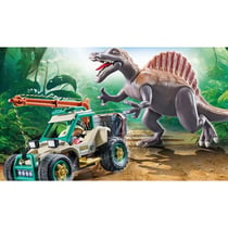 dinos 71820 spinosaure, chercheur et véhicule à grue pivotante - PLAYMOBIL