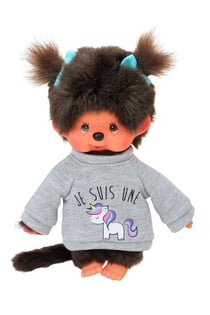 Monchhichi tee - shirt Licorne - Bandai - Rose
