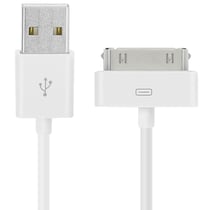 Câble USB vers connecteur Apple 30 broches - Blanc