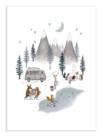 Affiche 50 x 70 cm -  Mountains van trip - Urchin Bay