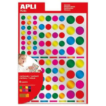 Apli Agipa - Gommettes Rond 624 pastilles métallisées