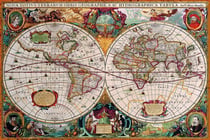 Puzzle 2000 pièces - Antique World Map - Eurographics