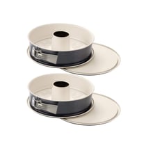 Ensemble de 2 Moules à manqué à charnière avec fond à savarin 26 cm Dr Oetker Back-Trend