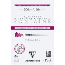 Bloc - Peinture aquarelle - Grain fin - 10x15cm - 300g - Clairefontaine - Fontaine