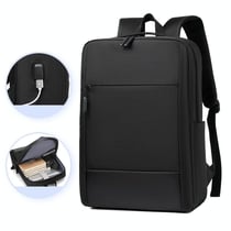 Sac À Dos Ordinateur Grande Capacité Imperméable Avec Port USB Confortable Noir YONIS
