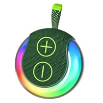 Enceinte Bluetooth Portable LED RGB Avec Son Stéréo 360° Pour Camping Vert YONIS