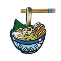 Ecusson brodé Ramen : un patch gourmand et original, motif thermocollant Made in France