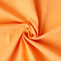 Tissu Double gaze Manguva uni Abricot