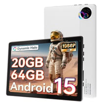 Tablette tactile KOTSREN Android 15 Blanc 10,1 pouces