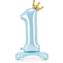 Ballon Debout - Chiffre 1 Bleu