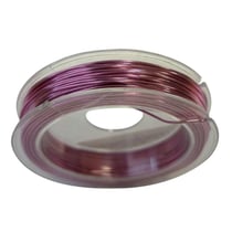 Graine Créative - Fil aluminium ultra fin Ø 0,6 mm 10 m Rose