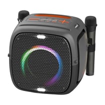 Enceinte Bluetooth RGB Etanche Avec Basses Puissantes Et Fonction Powerbank Gris YONIS