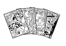 Tableau velours a colorier POCKET ANIMAUX Sericolor