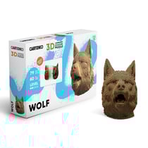 Cartonic® Sculpture-Puzzle 3D carton - Loup