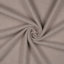 Tissu Polaire doux Velours d'Hivers uni Taupe