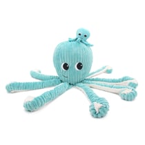 Les Déglingos Les PTIPOTOS by Peluche FILOU LA Pieuvre Maman and Bebe Bleu Aqua