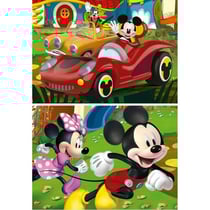 2 puzzles disney : mickey et ses amis minnie et dingo 2 x 20 pieces - dessin anime - educa - 19311