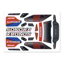 Feuille d'autocollants pour carrosserie - Chronos XP 6S 2021 Corally C-00180-380-3