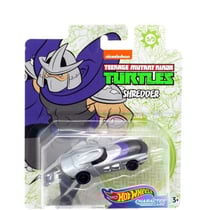 Hot wheels : tortues ninja voiture shredder - vehicule miniature gris et noir - tmnt - turtles - mattel gjh92