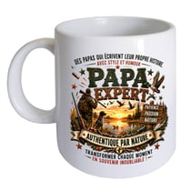 Mug Papa Expert Chasseur 300 ml Cadeau Papa Nature