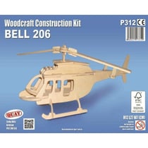 Maquette en bois Hélicoptère (Bell 206)