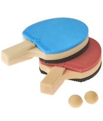 Set de ping-pong miniature, 4 pcs pour le monde des lutins - Rico Design Multicolore