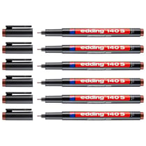 Lot de 6 Feutres permanents EDDING 140S - Marron - Pointe extra fine 0,3 mm