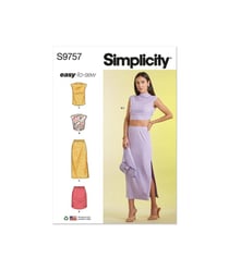Patron Simplicity 9757 - Haut en tricot du 34 au 52 FR taille n°FR 36-54