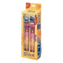 Lilo & Stitch - Pack 2 stylos à bille 10 couleurs Lilo & Stitch