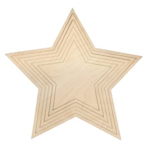 Etoiles en bois 42,5cm 6 pièces