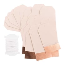 24 étiquettes à suspendre dorées & rose