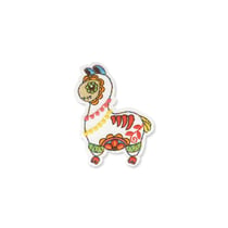 Ecusson thermocollant Mexique lama 4x5cm