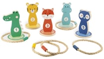 Jeu de lancer d'anneaux animaux en bois - janod - j07735 - sports et activites plein air