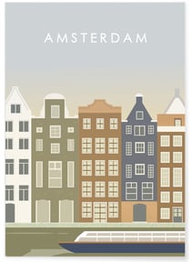 Poster Amsterdam | A3 : 29,7x42cm