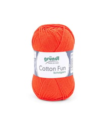 Fil à tricoter COTTON FUN - Gründl - certifié Oeko-Tex 18 Orange
