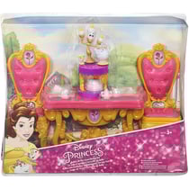 La salle a manger de belle c'est la fete avec mme samovar et chip et lumiere - disney princess - hasbro - b5310