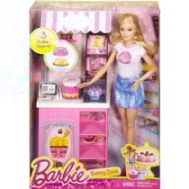 Coffret barbie patisserie - poupee + boutique - mattel - dmc35