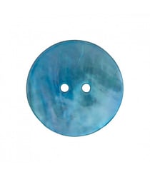Bouton Nacre 2 trous 23mm - Prym Bleu Turquoise
