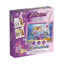 Glitterizz sirenes pailletees 7 tableaux scintillants - lansay - 23013 - art et loisir creatif