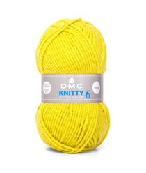 Fil à tricoter Knitty 6 - 100GR - DMC Just Knitting Jaune (819)
