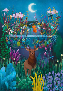 Puzzle 1000 pièces - Demeter Brigi - Cerf Fantastique - DToys