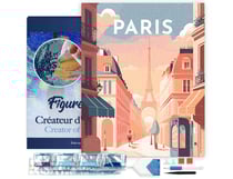 Diamond Painting Broderie Diamant Figured’Art 40x50cm toile tendue sur châssis en bois - diamants carrés - Affiche Poster Paris