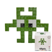Kit mosaïque DIY pixel art - Monster - Vert foncé