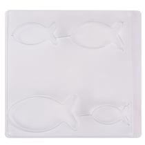 Moule: Poissons 4tailles, 7,5 - 14,5 x 3,7 - 7,4cm, profondeur 3cm