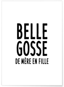 Affiche 'Mère fille' | A3 : 29,7x42cm