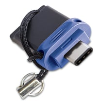 Clé usb et usb C 64go Verbatim 3.0 bleu