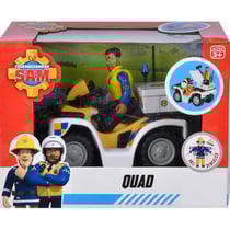 Le quad de police de malcolm - sam le pompier - simba - figurine articulée et accessoires