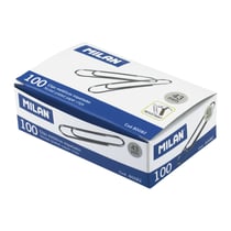 Boîte 100 trombones nickelés 43 mm