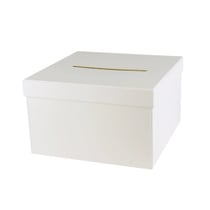 Urne carrée en carton pour cagnotte cadeau 24,5 cm